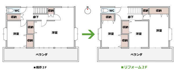 2階の間取り図